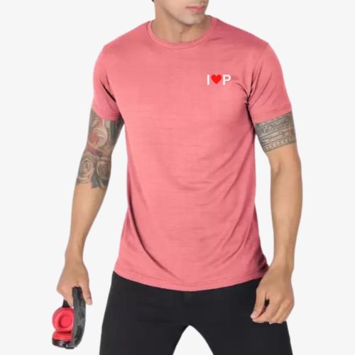 Men Self Design Sportswear Tshirt