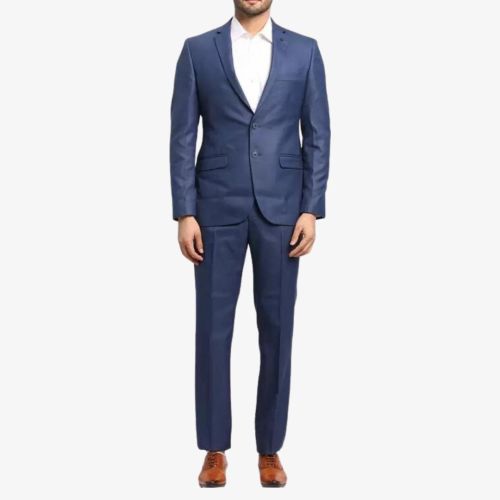 Slim Fit Solid Two Piece Suit