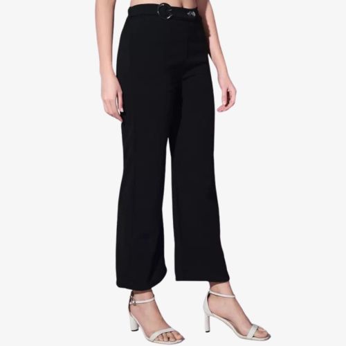 Solid Lycra Women Trouser Pant