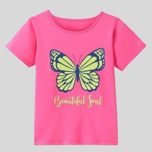 T-Shirt With Butterfly Print