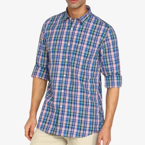 Checked Casual Shirt-Multicolor