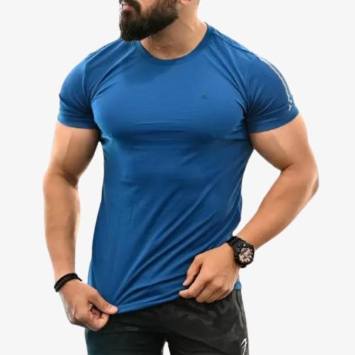 Men Round Neck Sport Tshit