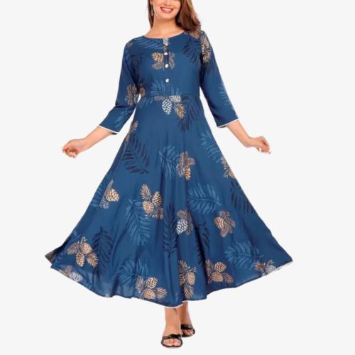 Women Printed Anarkali