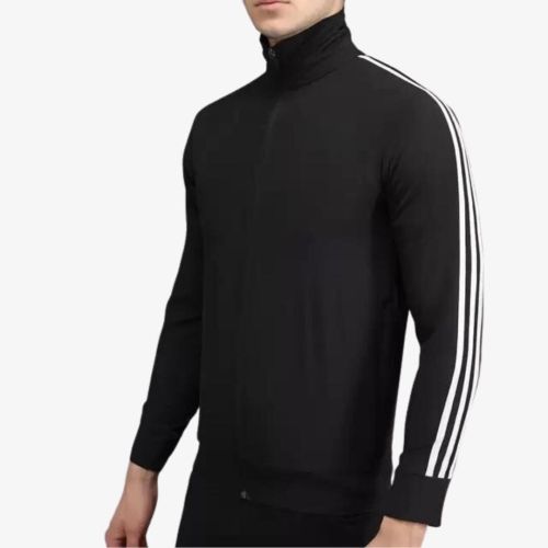 Men Full Sleeve Solid Zip Sweatshirt