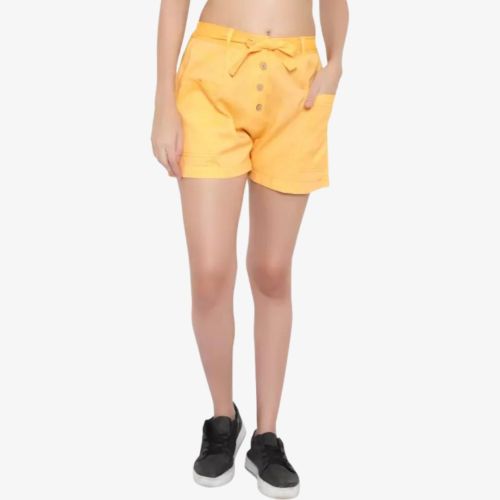 Women Cotton Linen Shorts