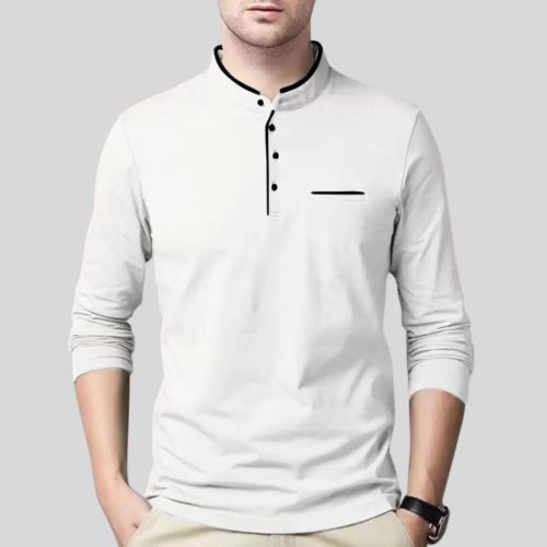 Mandarin Collar T-shirt