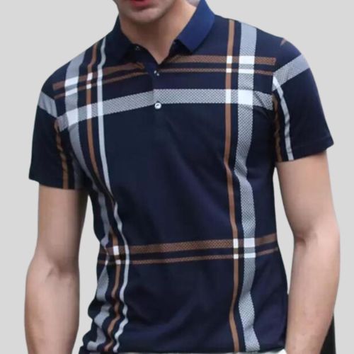 Trendy Polo Neck T-Shirt