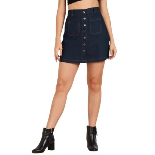 A-Line Fit Women Denim Skirt