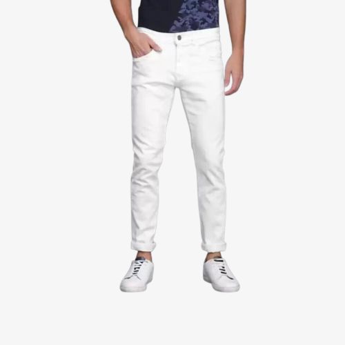 Men's Slim Fit White Jeans