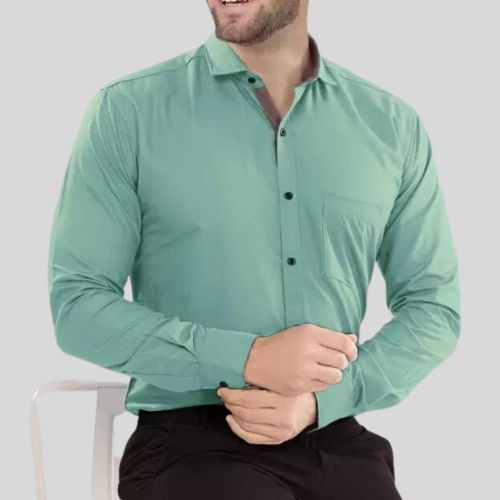 Slim Fit Solid Formal Shirt