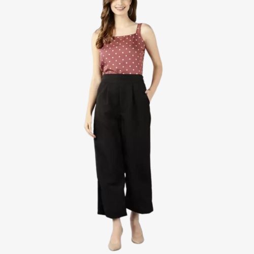 Polka Print Women Jumpsuit