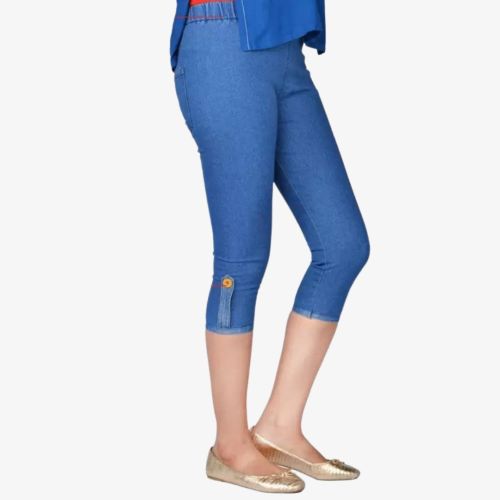 Women's Skinny Fit Denim Capri