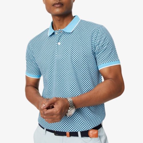 Men Geometric Printed Polo