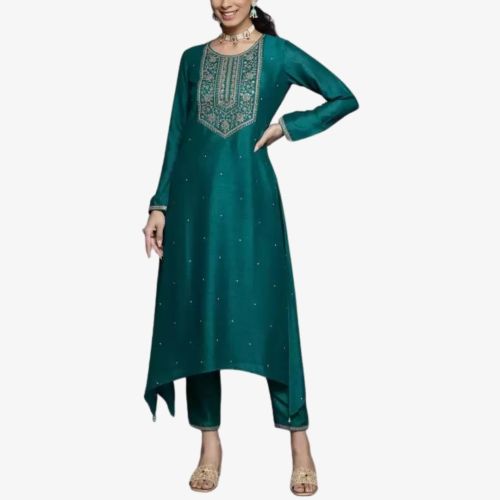 Women Silk Blend Kurta