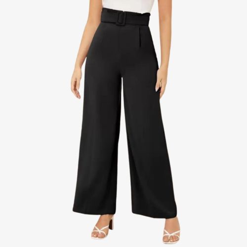 Wide Leg Viscose Rayon Trousers