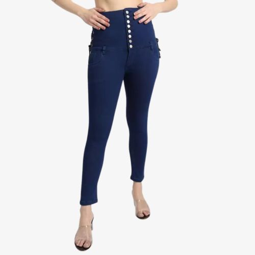 Women Patch Pocket Design Jeans