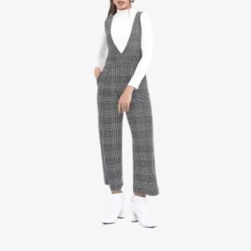 Women Checked Jumpsuit