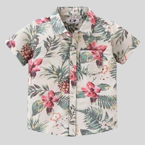 Floral-Print Bowling Shirt