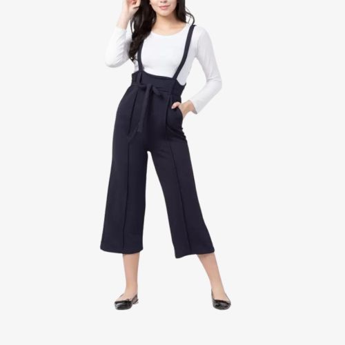 Women Solid Dungaree