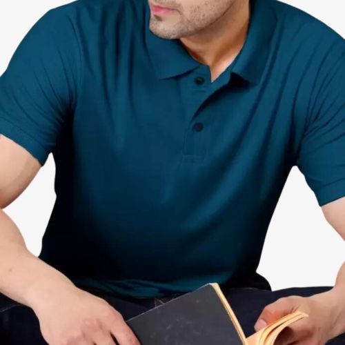 Polo Neck Polyester T-shirt