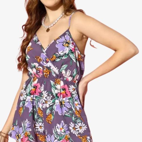 Floral Print Women Jumpsuit