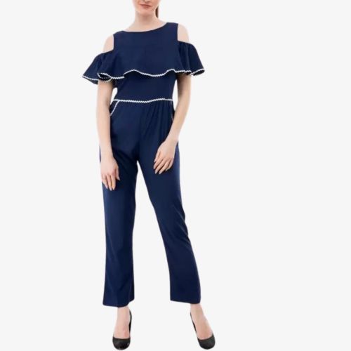 Boat Neck Women Jumpsuit