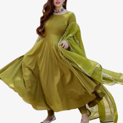 Women Anarkali Dress with dupatta