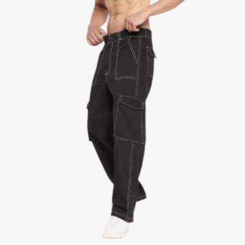 Relaxed Loose Fit Cargos Trousers
