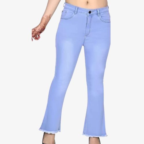 Mid Rise Flared Jeans