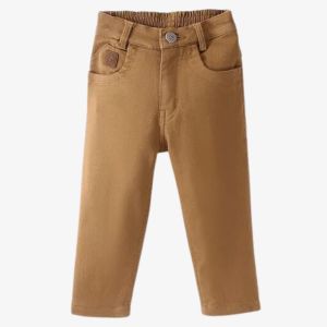 Little Kangaroo Cotton Full Length Trouser Solid Colour